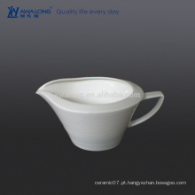 400ml grande capacidade White Gravy Bowl, porcelana Gravy Bowl vender bem no país ocidental